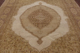 Persian Tabriz Hand Knotted Rug - 8' 2" X 10' 2" - Golden Nile