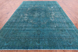 Persian Overdyed Hand Knotted Wool Area Rug - 9' 7" X 13' 1" - Golden Nile