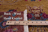 William Morris Handmade Wool Area Rug - 4' 0" X 5' 10" - Golden Nile