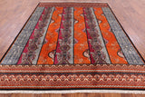 William Morris Hand Knotted Wool Area Rug - 8' 2" X 9' 10" - Golden Nile