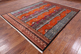 William Morris Hand Knotted Wool Area Rug - 8' 2" X 9' 10" - Golden Nile
