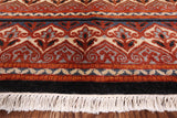 William Morris Hand Knotted Wool Area Rug - 8' 2" X 9' 10" - Golden Nile
