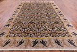 William Morris Handmade Wool Area Rug - 9' 1" X 12' 6" - Golden Nile
