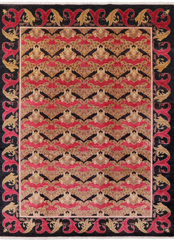 William Morris Hand Knotted Wool Area Rug - 9' 10