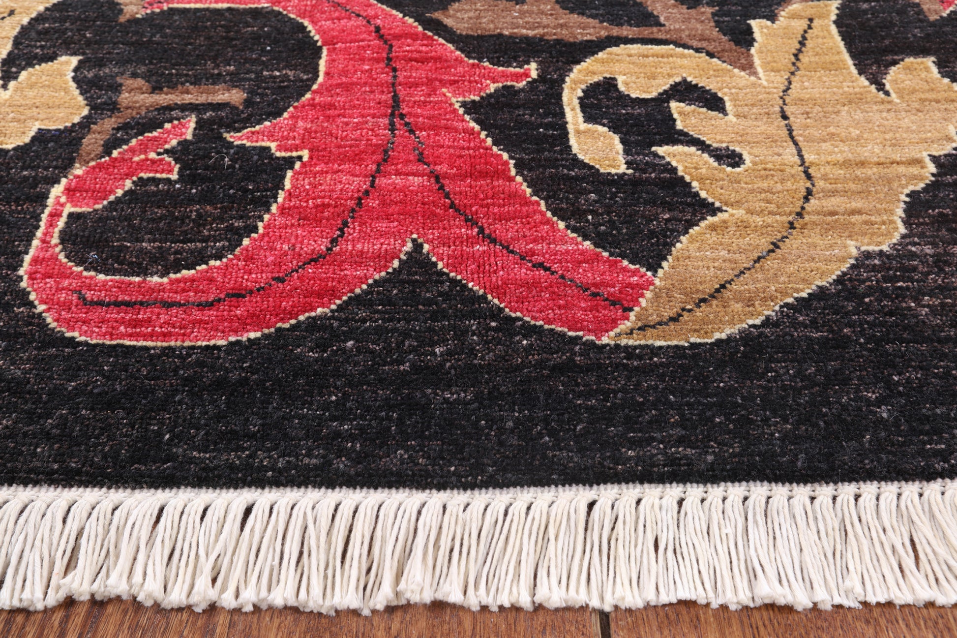 William Morris Hand Knotted Wool Area Rug - 9' 10" X 13' 4" - Golden Nile