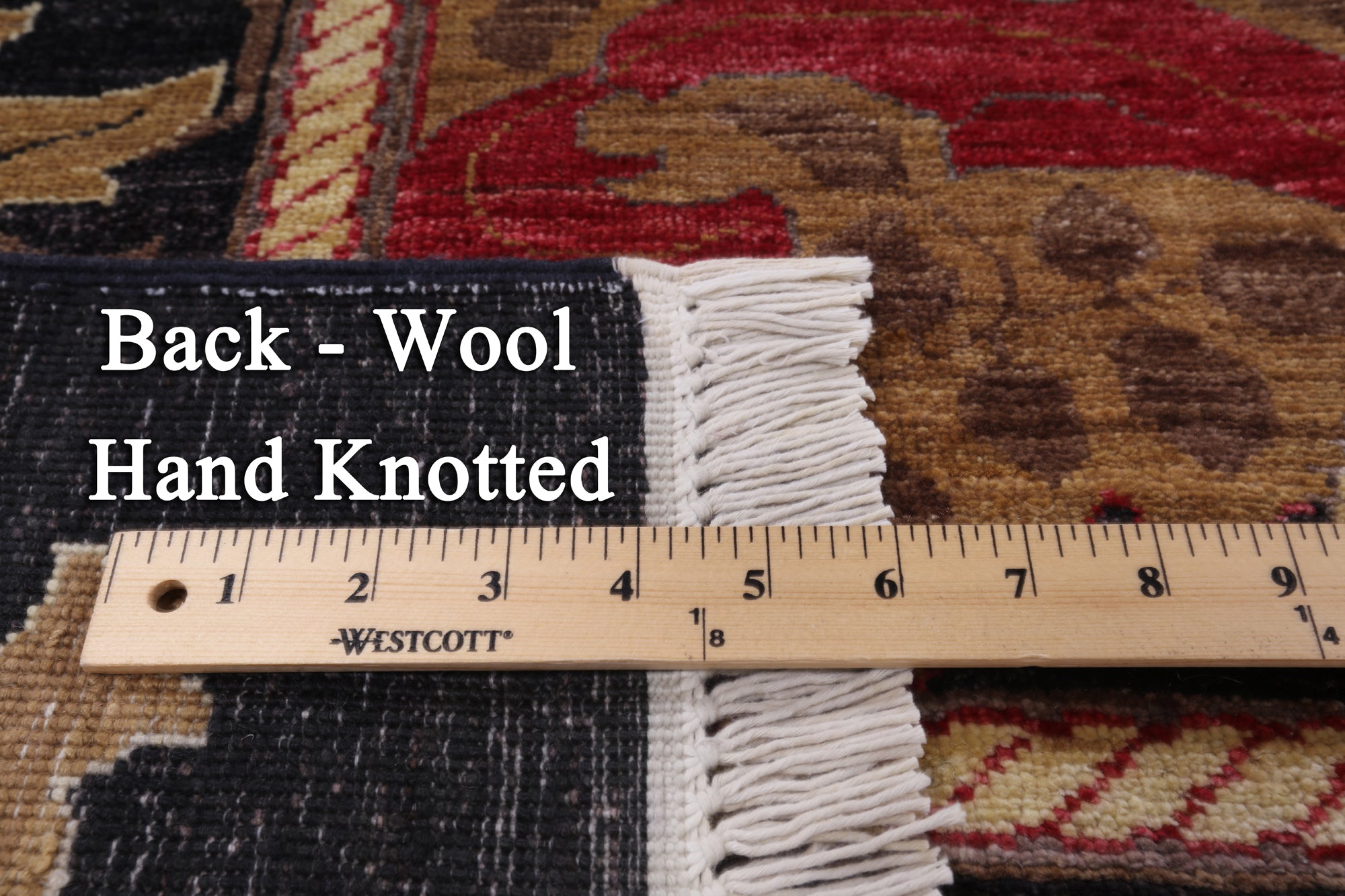 William Morris Hand Knotted Wool Area Rug - 9' 10" X 13' 4" - Golden Nile