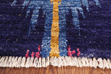 Ikat Handmade Wool Area Rug - 4' 2" X 6' 1" - Golden Nile