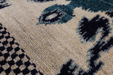 Ikat Handmade Wool Rug - 5' 1" X 8' 4" - Golden Nile