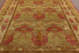 William Morris Hand Knotted Wool Area Rug - 8' 1" X 9' 10" - Golden Nile