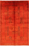 Full Pile Overdyed William Morris Design Handmade Wool Rug - 6' 1" X 9' 1" - Golden Nile