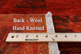 Full Pile Overdyed William Morris Design Handmade Wool Rug - 6' 1" X 9' 1" - Golden Nile