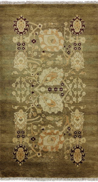 Oriental 3 X 5 Wool Persian Rug - Golden Nile