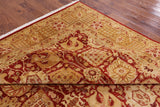 Red Peshawar Handmade Wool Area Rug - 9' 1" X 12' 6" - Golden Nile