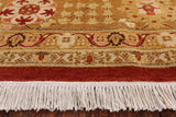 Red Peshawar Handmade Wool Area Rug - 9' 1" X 12' 6" - Golden Nile