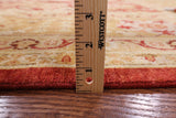 Red Peshawar Handmade Wool Area Rug - 9' 1" X 12' 6" - Golden Nile