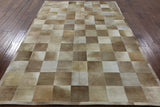 Natural Cowhide Hand Stitched Patchwork Rug - 6' 1" X 9' 1" - Golden Nile