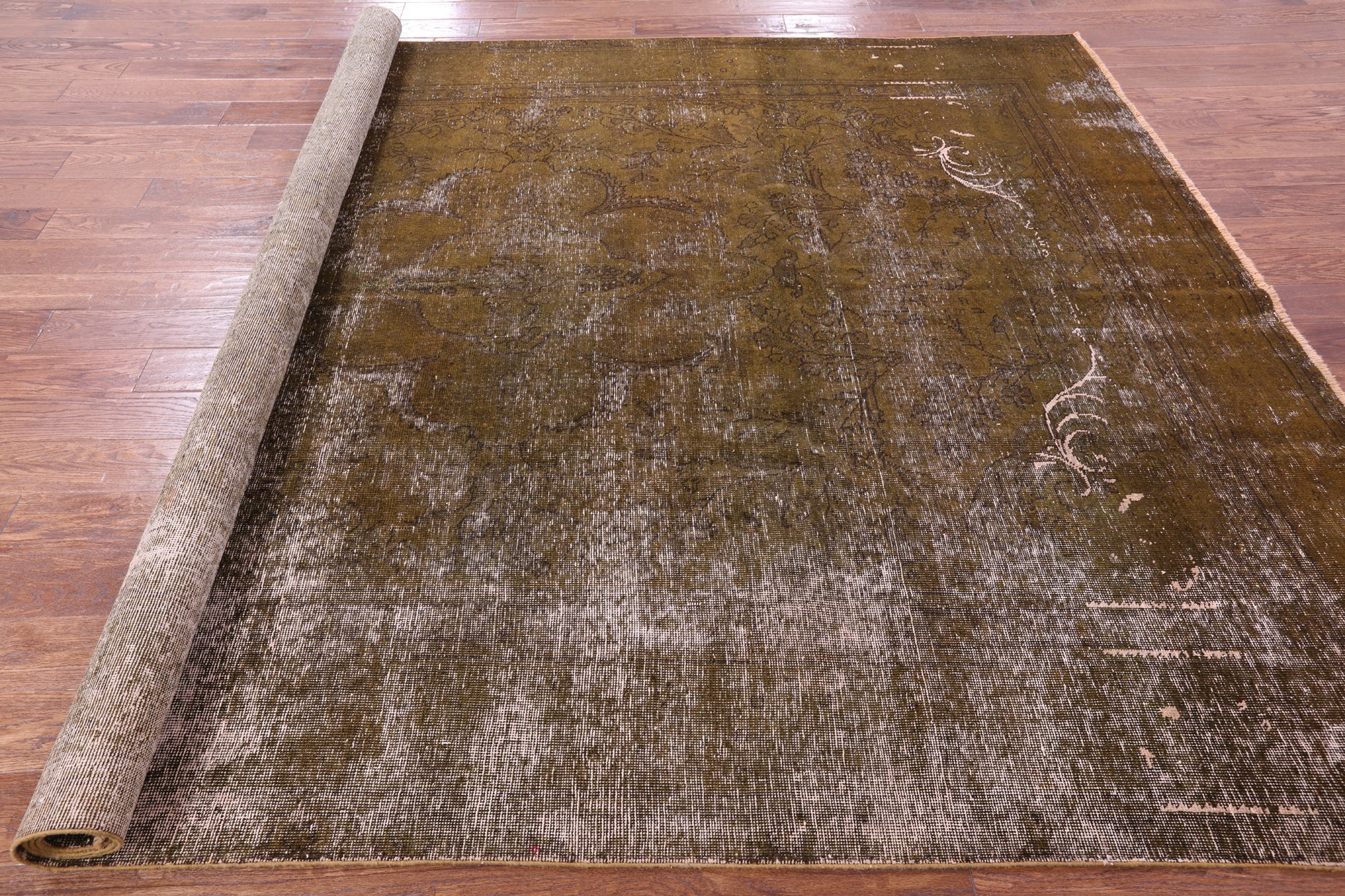 Persian Overdyed Handmade Wool Area Rug - 8' 1" X 11' 0" - Golden Nile