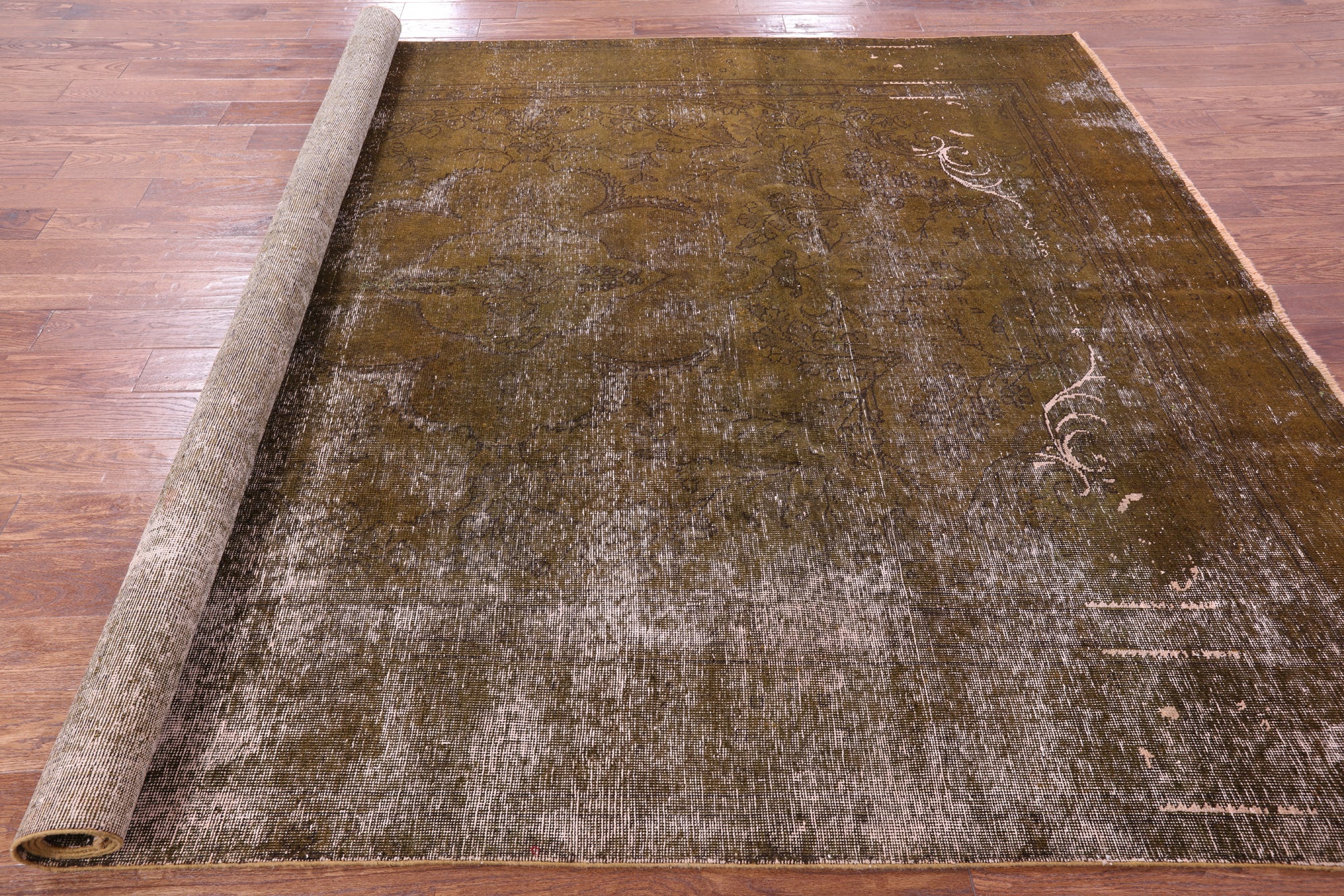 Persian Overdyed Handmade Wool Area Rug - 8' 1" X 11' 0" - Golden Nile