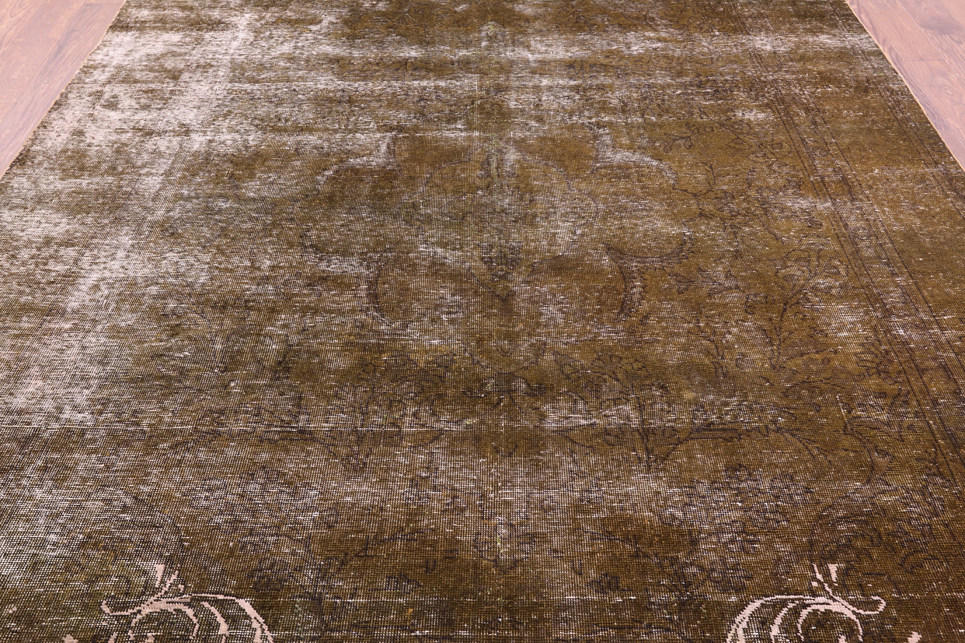 Persian Overdyed Handmade Wool Area Rug - 8' 1" X 11' 0" - Golden Nile