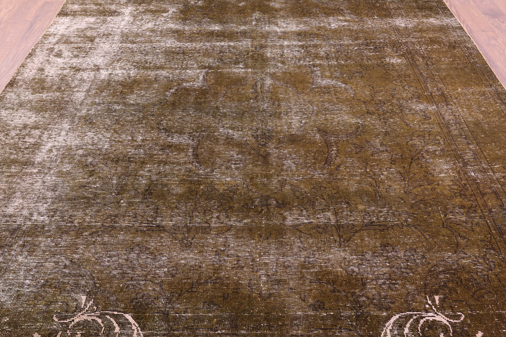 Persian Overdyed Handmade Wool Area Rug - 8' 1" X 11' 0" - Golden Nile