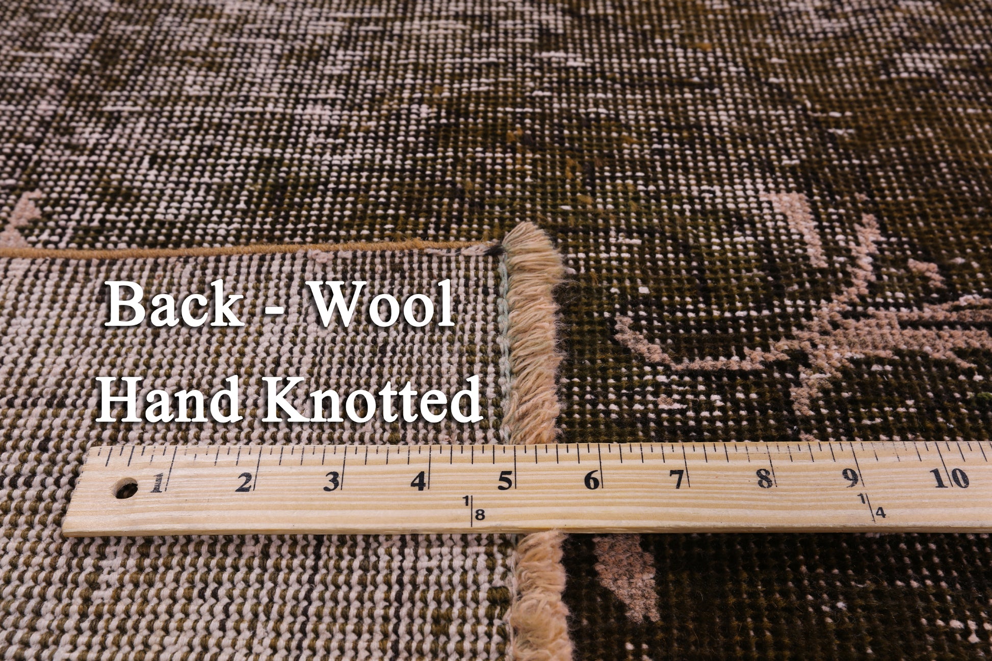 Persian Overdyed Handmade Wool Area Rug - 8' 1" X 11' 0" - Golden Nile