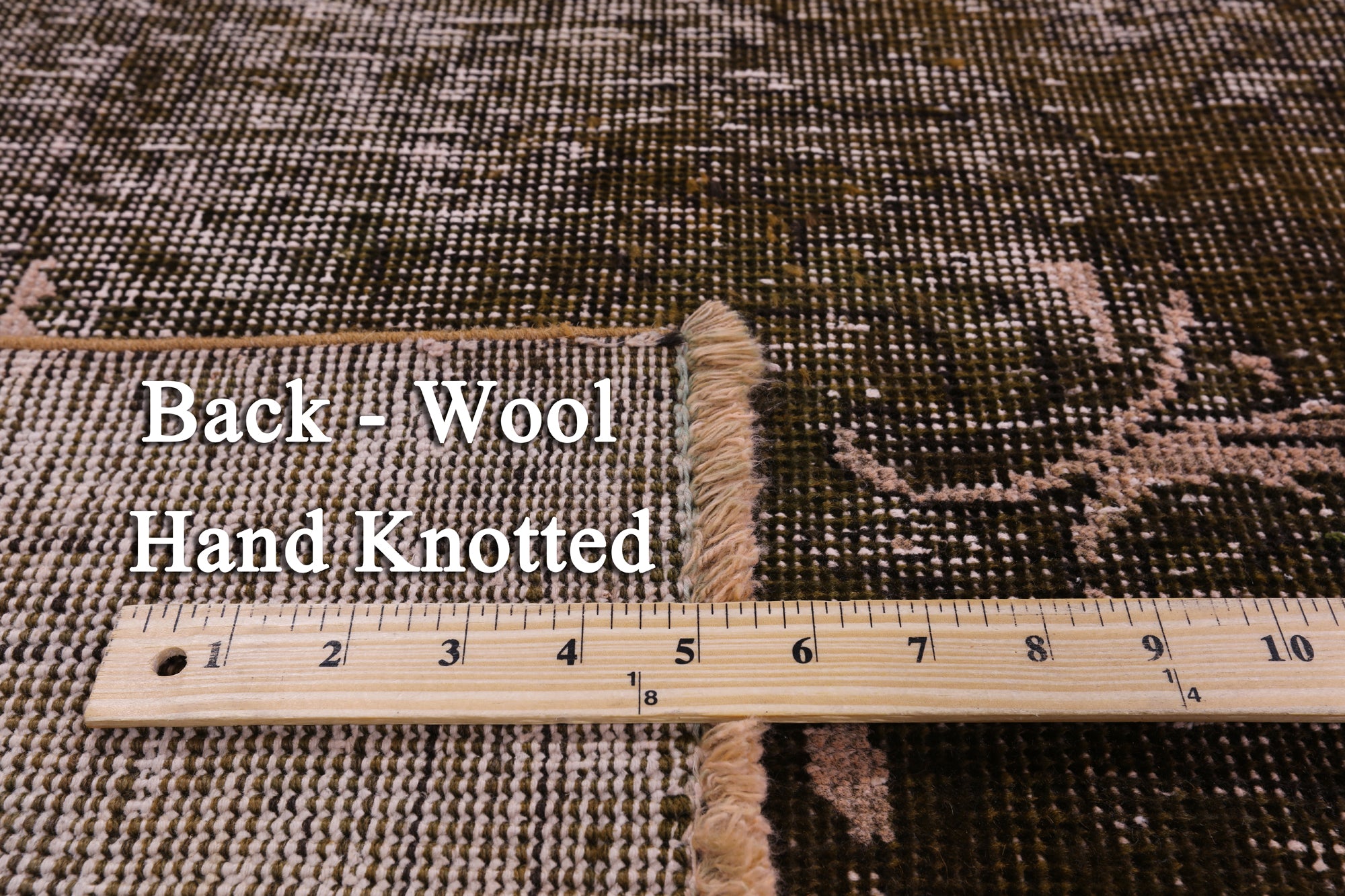 Persian Overdyed Handmade Wool Area Rug - 8' 1" X 11' 0" - Golden Nile