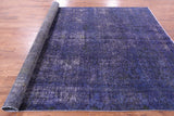 Persian Overdyed Hand Knotted Wool Rug - 7' 5" X 10' 6" - Golden Nile
