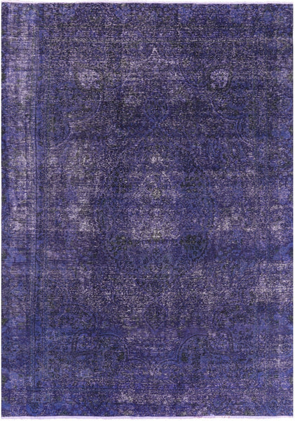 Persian Overdyed Hand Knotted Wool Rug - 7' 5" X 10' 6" - Golden Nile