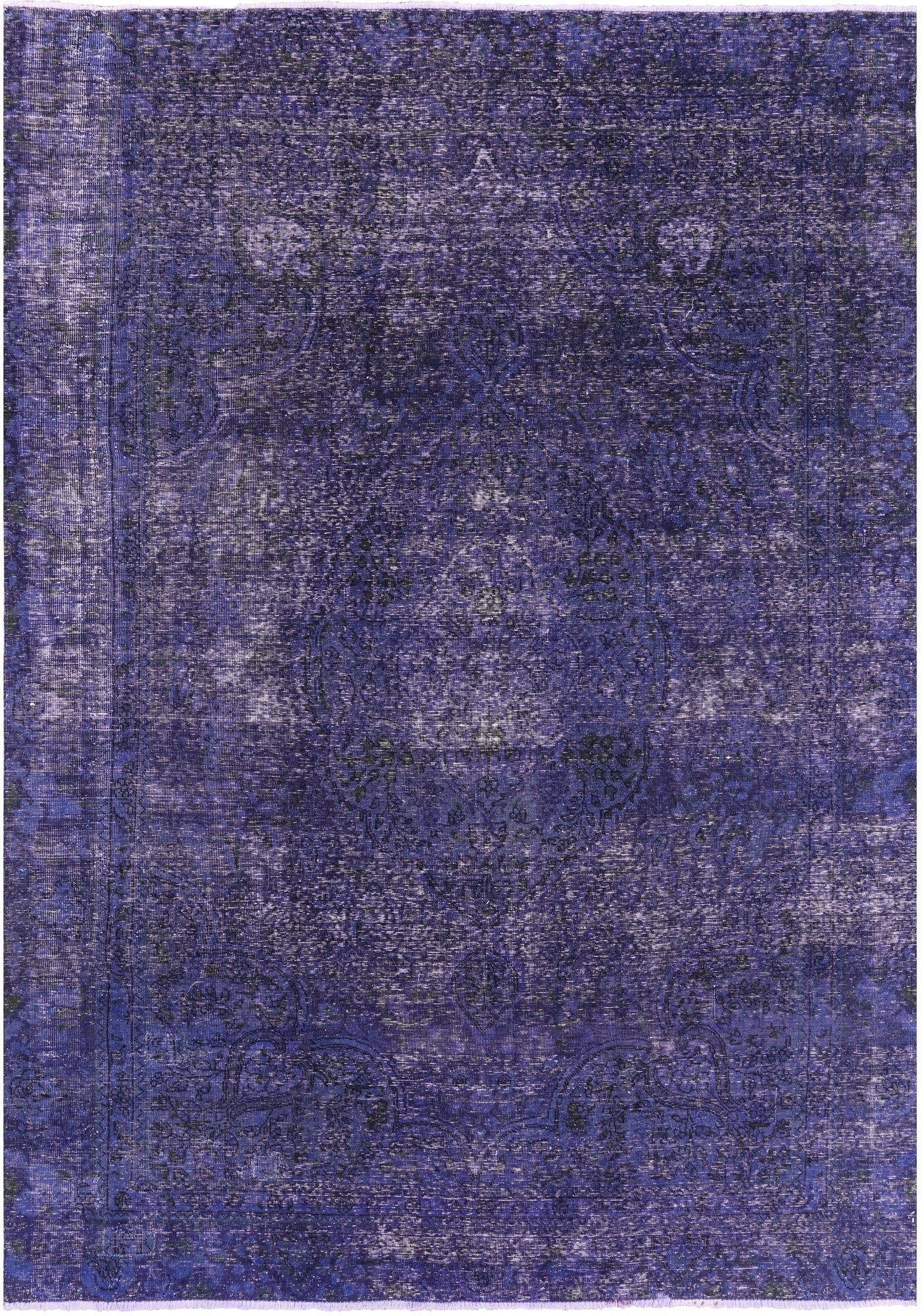 Persian Overdyed Hand Knotted Wool Rug - 7' 5" X 10' 6" - Golden Nile