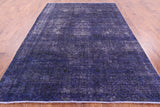 Persian Overdyed Hand Knotted Wool Rug - 7' 5" X 10' 6" - Golden Nile