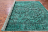 Persian Tabriz Overdyed Hand Knotted Wool Rug - 9' 4" X 12' 6" - Golden Nile