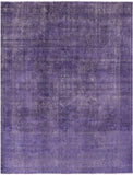 Purple Persian Overdyed Hand Knotted Wool Area Rug - 10' 3" X 12' 10" - Golden Nile