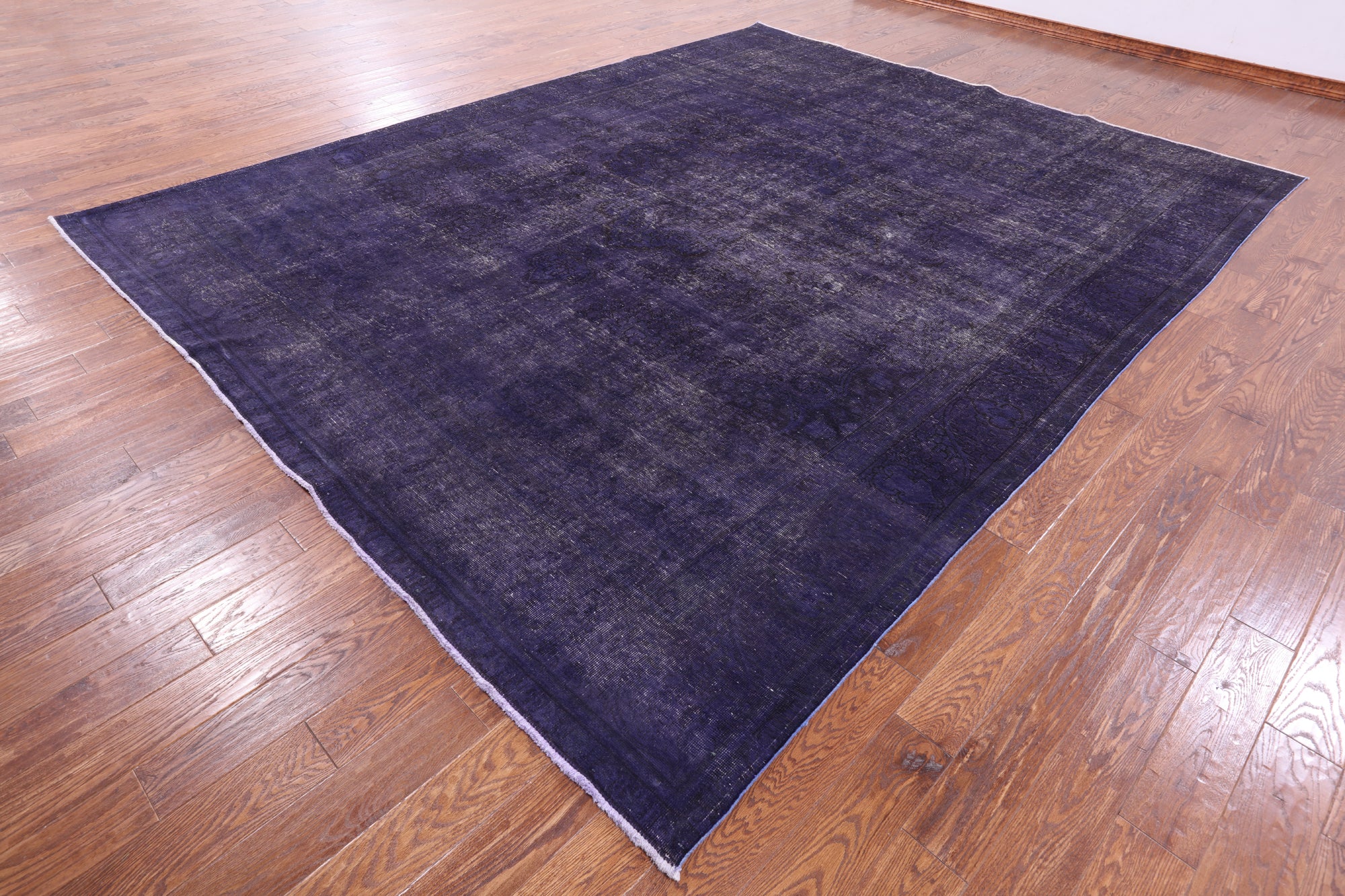 Purple Persian Overdyed Hand Knotted Wool Area Rug - 10' 3" X 12' 10" - Golden Nile