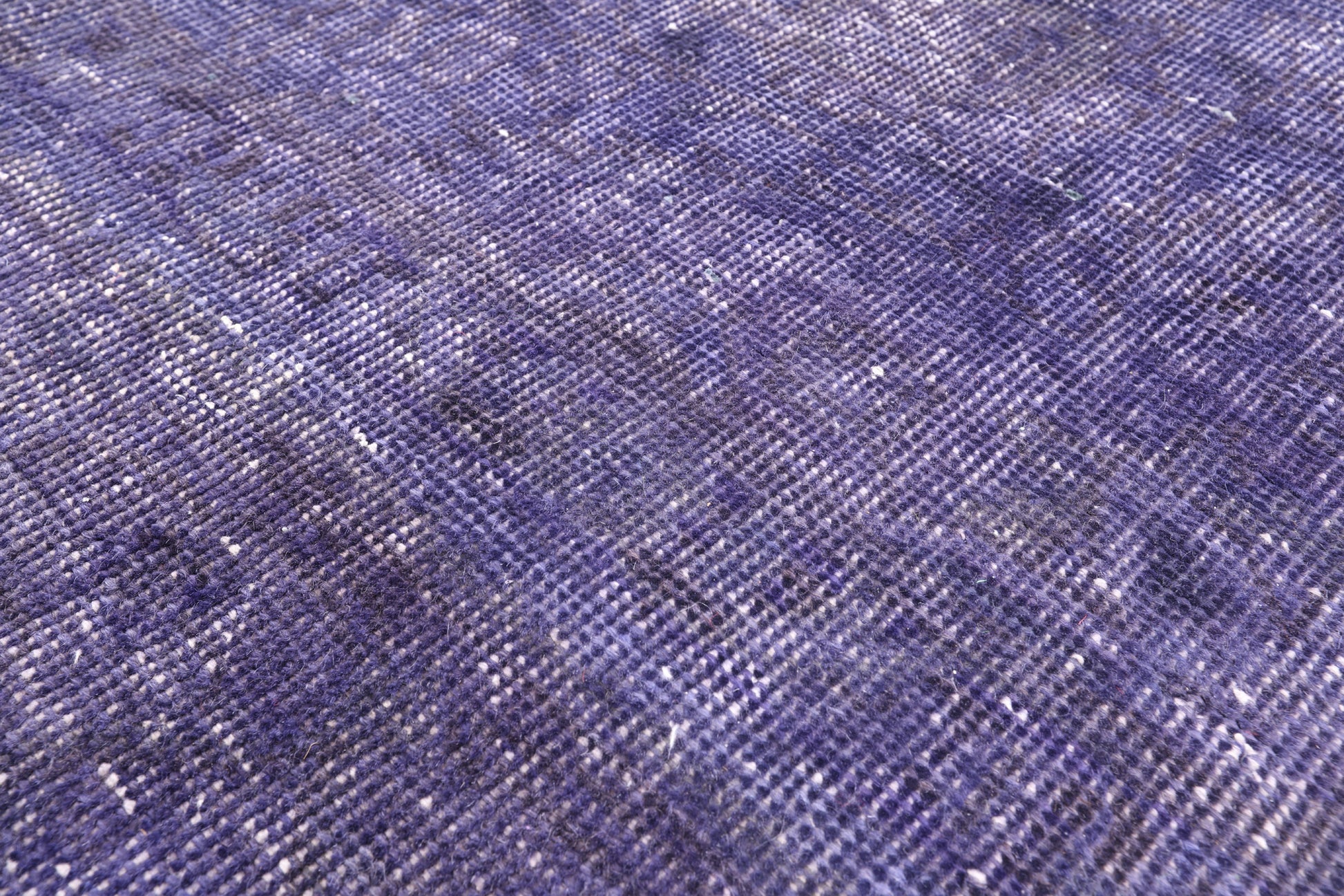 Purple Persian Overdyed Hand Knotted Wool Area Rug - 10' 3" X 12' 10" - Golden Nile