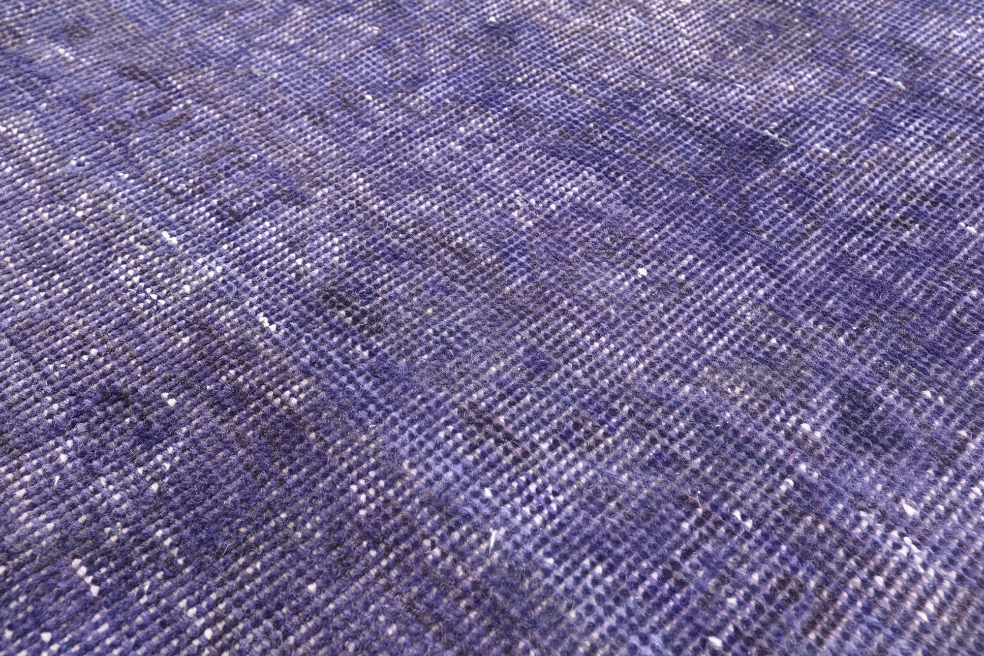 Purple Persian Overdyed Hand Knotted Wool Area Rug - 10' 3" X 12' 10" - Golden Nile