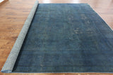 Overdyed Hand Knotted Area Rug 10 X 13 - Golden Nile