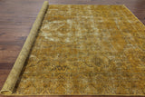 9 X 12 Oriental Overdyed Area Rug - Golden Nile