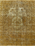 9 X 12 Oriental Overdyed Area Rug - Golden Nile