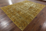 9 X 12 Oriental Overdyed Area Rug - Golden Nile