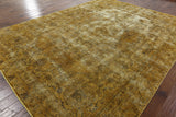 9 X 12 Oriental Overdyed Area Rug - Golden Nile