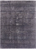 Grey Persian Overdyed Hand Knotted Wool Area Rug - 9' 6" X 13' 0" - Golden Nile