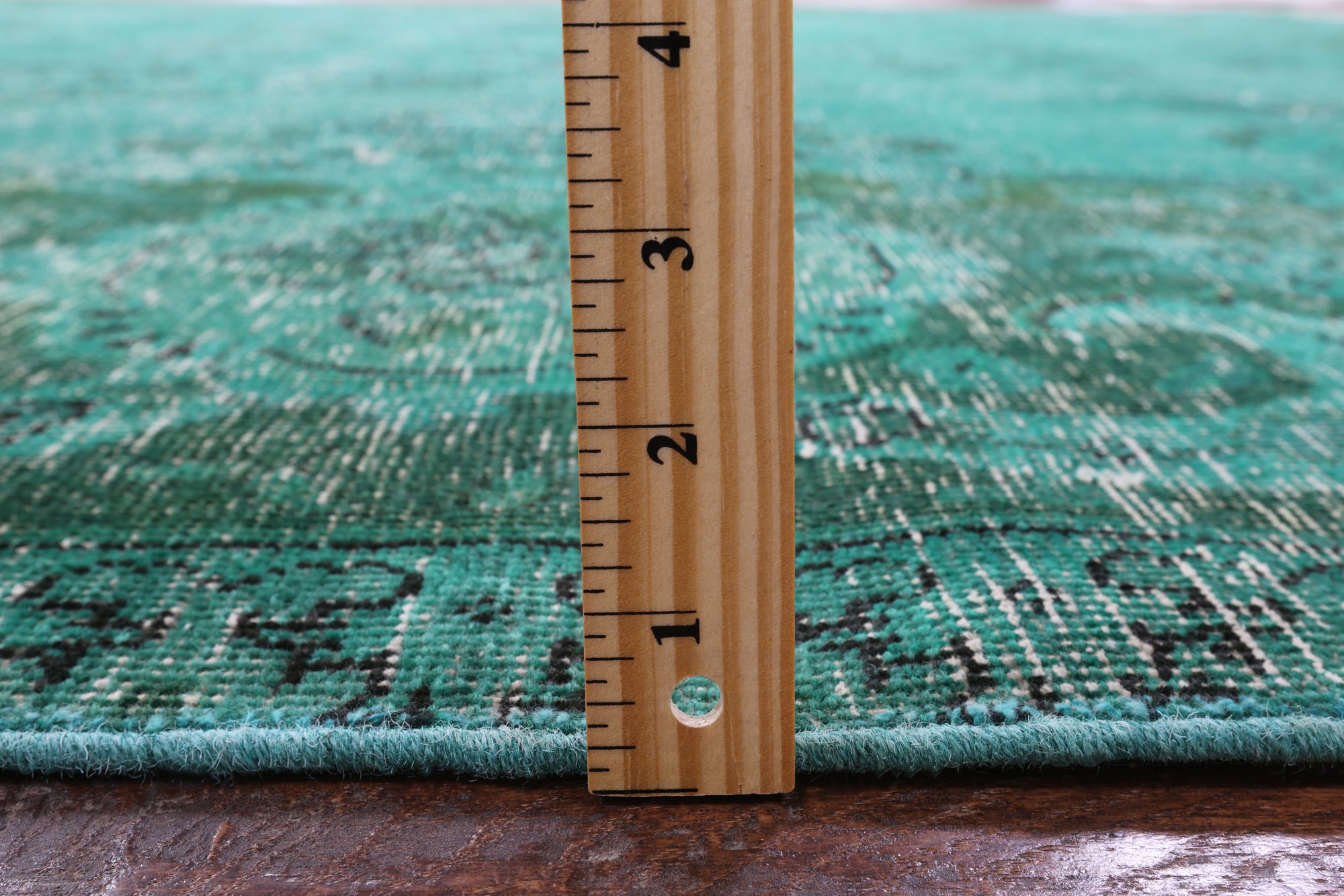 Green Persian Overdyed Hand Knotted Wool Rug - 9' 4" X 12' 8" - Golden Nile