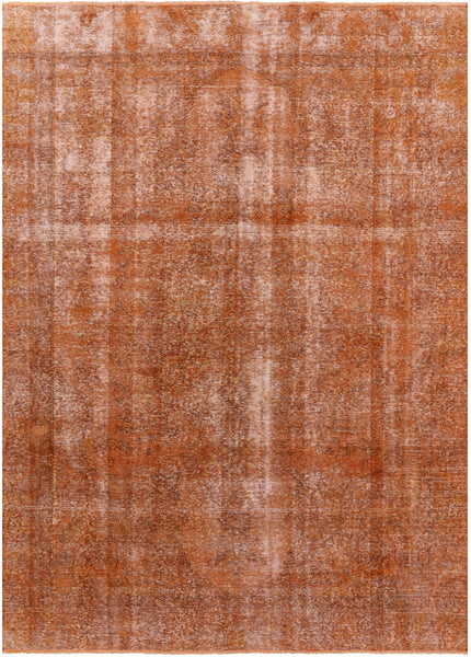 Persian Overdyed Hand Knotted Wool Area Rug - 7' 9" X 10' 9" - Golden Nile