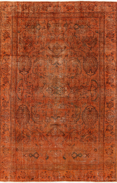 7 X 11 Oriental Overdyed Area Rug - Golden Nile