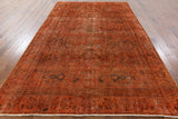 7 X 11 Oriental Overdyed Area Rug - Golden Nile