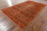 7 X 11 Oriental Overdyed Area Rug - Golden Nile