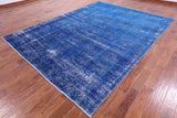 Persian Overdyed Handmade Wool Area Rug - 8' 3" X 11' 1" - Golden Nile