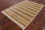 Persian Gabbeh Handmade Area Rug - 5' 7" X 8' 0" - Golden Nile