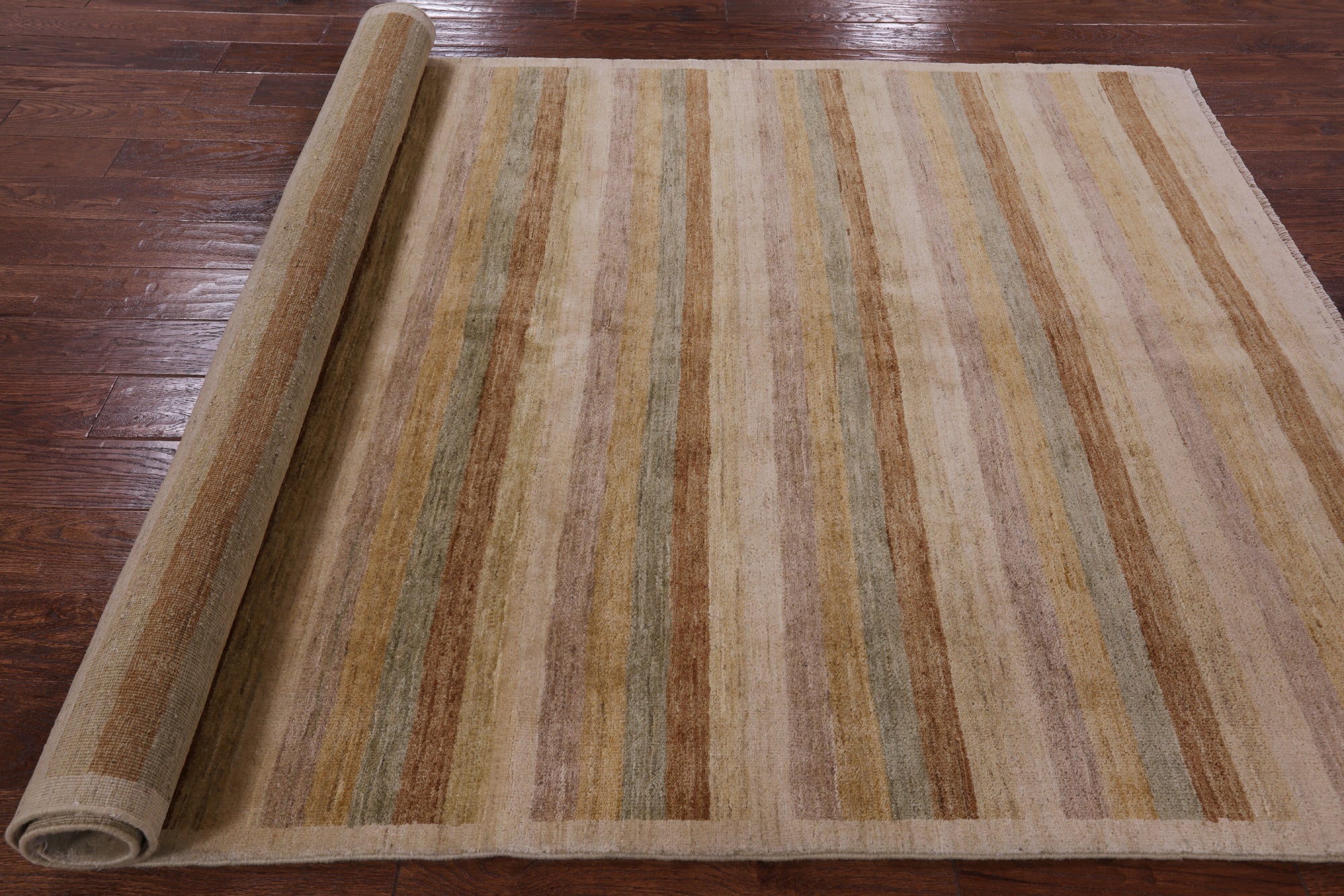 Persian Gabbeh Handmade Area Rug - 5' 7" X 8' 0" - Golden Nile