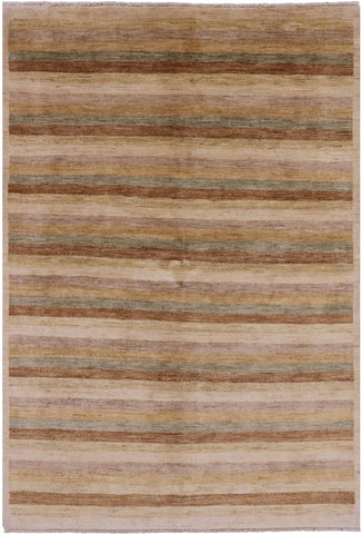 Persian Gabbeh Handmade Area Rug - 5' 7